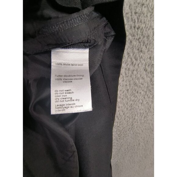 Akris Punto Wool Blend Knee Length A-line Midi Skirt Black Womens Size US Sz 6 - Picture 10 of 11